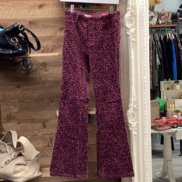 Anthropologie Pilcro the Icon Flare Corduroy Festival Pants Size 28 - Picture 1 of 6
